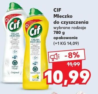 Kaufland Mleczko do czyszczenia z mikrokryształkami original cif cream oferta