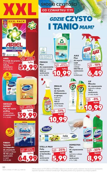 Kaufland Proszek do prania color ariel aqua puder oferta