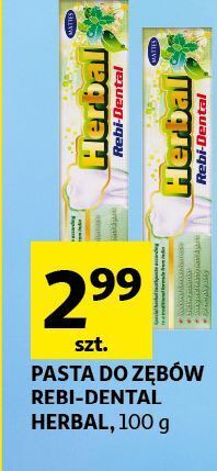 Auchan Pasta do zębów herbal mattes rebi-dental oferta