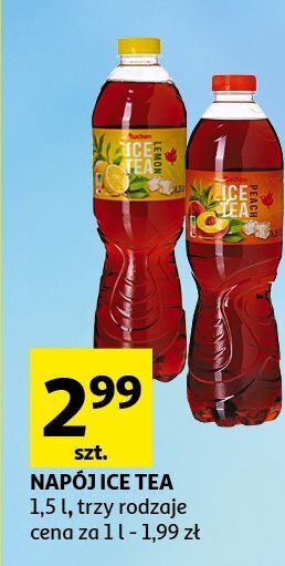Auchan Ice tea cytrynowa auchan oferta