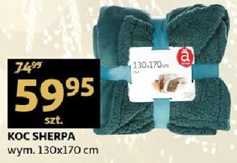Auchan Koc sherpa 130 x 170 cm oferta