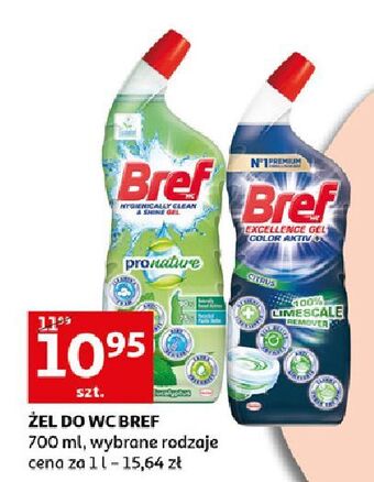 Auchan Żel do wc citrus bref excellence gel color aktiv oferta