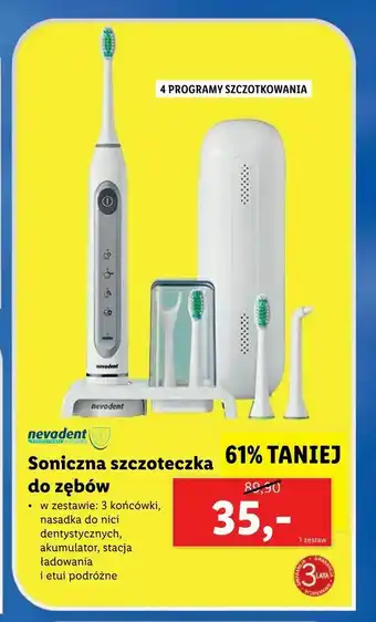 Lidl Soniczna szczoteczka do zębów oferta