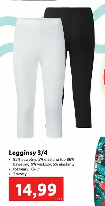 Lidl Legginsy 3/4 oferta