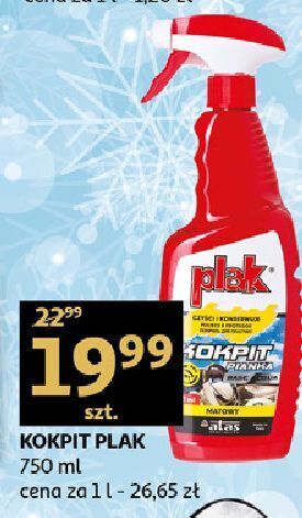 Auchan Spray do kokpitów samochodowych plak oferta
