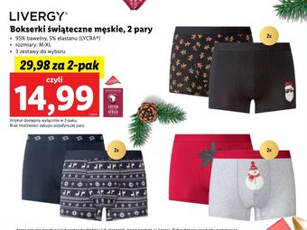 Lidl Bokserki rozm. m-xl livergy oferta