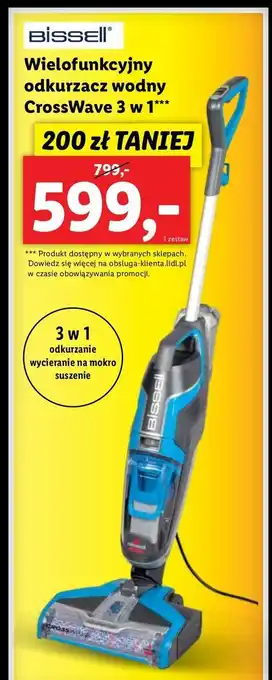 Lidl Odkurzacz crosswave pet pro 3w1 bissell oferta