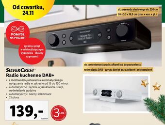 Lidl Radio kuchenne dab+ silvercrest oferta