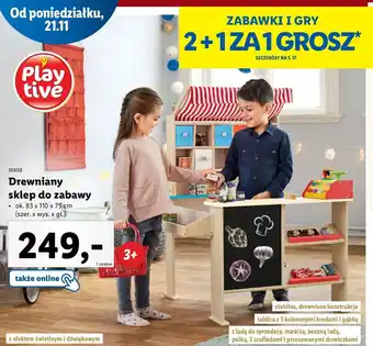 Lidl Drewniany sklep playtive oferta