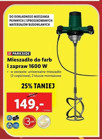 Mieszadło do farb i zapraw 1600 W