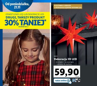 Lidl Dekoracja 3d led oferta