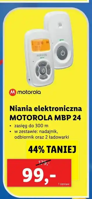 Niania elektroniczna MOTOROLA MBP 24