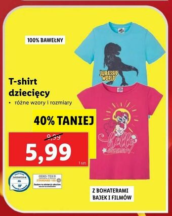 Lidl T-shirt dziecięcy oferta