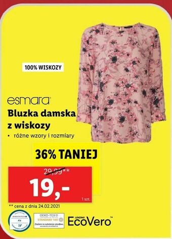 Lidl Bluzka damska z wiskozy oferta