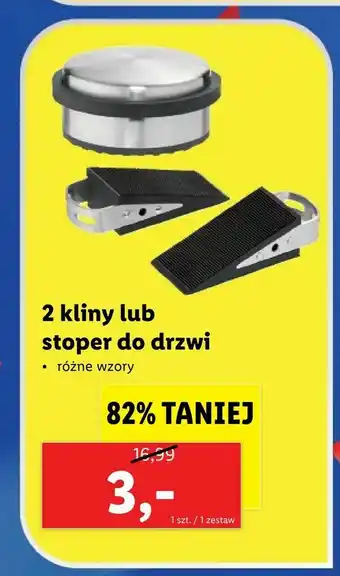 2 kliny lub stoper do drzwi