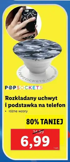 Lidl Rozkładany uchwyt i podstawka na telefon oferta