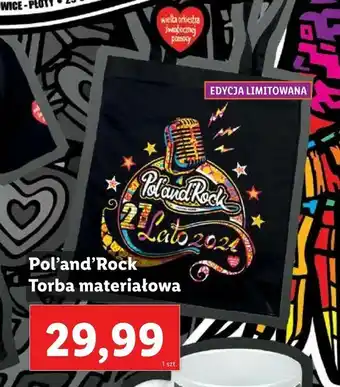 Lidl Pol'and'Rock Torba materiałowa oferta