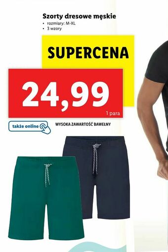 Lidl Szorty dresowe męskie oferta