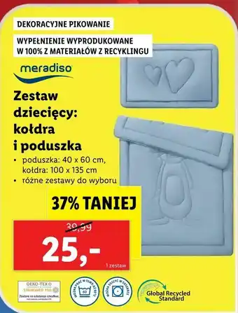 Lidl Zestaw dziecięcy: kołdra i poduszka oferta