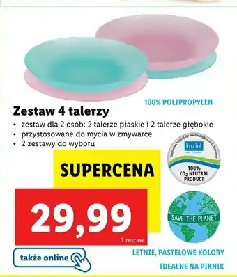 Lidl Zestaw 4 talerzy oferta