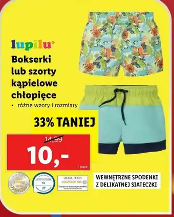 Lidl Bokserki lub szorty kąpielowe chłopięce oferta
