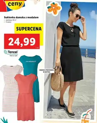 Lidl Sukienka damska z modalem oferta