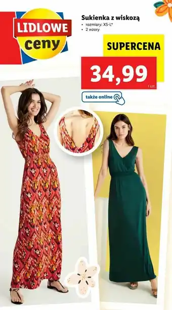 Lidl Sukienka z wiskozą oferta