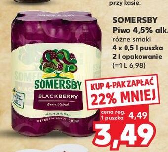 Kaufland Piwo somersby blackberry oferta