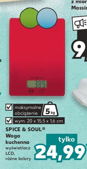 Kaufland Waga kuchenna lcd spice&soul oferta