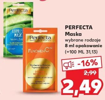 Kaufland Maseczka aloesowa intensywne nawilżenie perfecta express mask oferta