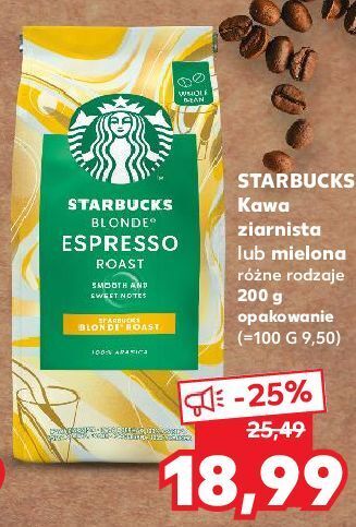 Kaufland Kawa starbucks blonde espresso roast oferta