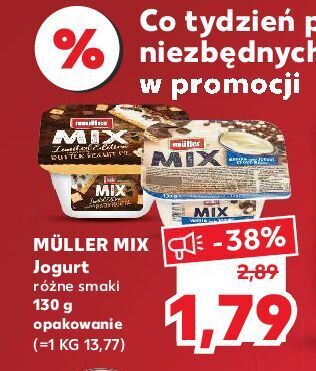 Kaufland Jogurt waniliowy z czekoladowymi kuleczkami muller mix oferta