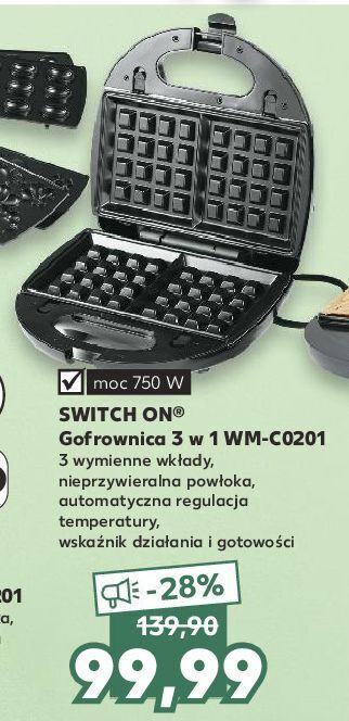 Kaufland Gofrownica wm-c0201 switch on oferta