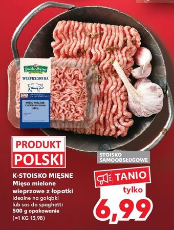 Kaufland Mięso mielone wieprzowe z łopatki stoisko mięsne oferta