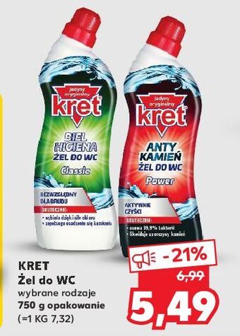 Kaufland Żel do wc power kret oferta