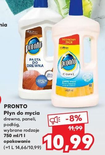 Kaufland Płyn do drewna orginal pronto czyści i chroni drewno oferta