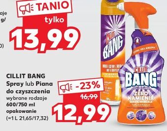 Kaufland Pianka do łazienki osad z mydła i prysznica cillit bang aktywna piana oferta