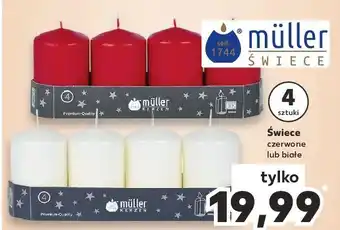 Kaufland Świece czerwone muller kerzen oferta