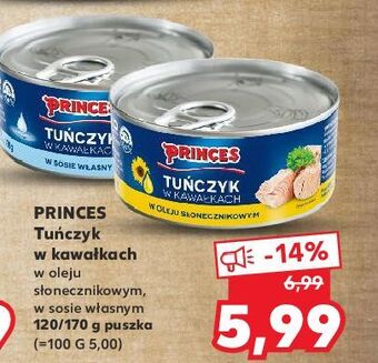 Kaufland Tuńczyk w kawałkach oleju słonecznikowym princes oferta