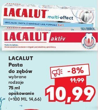 Kaufland Pasta do zębów lacalut aktiv oferta