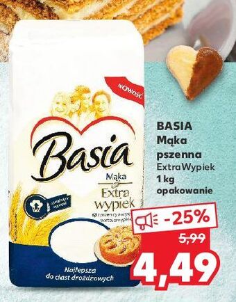 Kaufland Mąka extra wypiek basia oferta