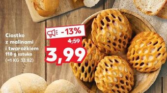 Kaufland Ciastko z malinami i twarożkiem oferta