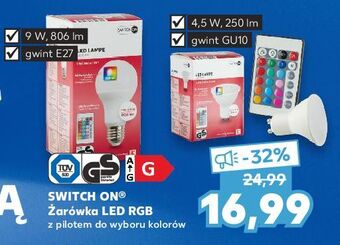 Kaufland Żarówka led z pilotem gu10 4.5w 25w switch on oferta