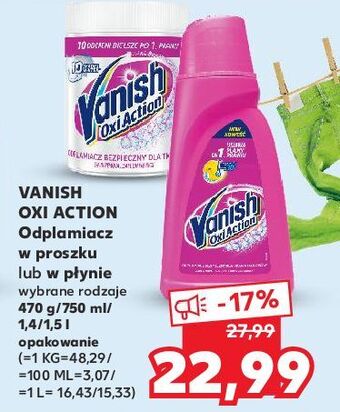 Kaufland Odplamiacz w płynie regular vanish oxi action oferta