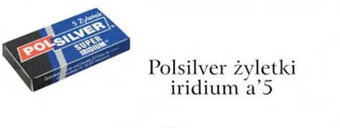 ADEKS Gillette polsilver żyletki iridium a'5 oferta