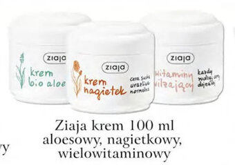 ADEKS Ziaja krem 100ml aloesowy, nagietkowy, wielowitaminowy oferta