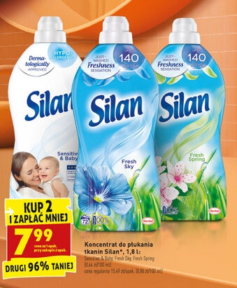 Biedronka Koncentrat do płukania tkanin Silan 2x 1,8l oferta