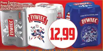 Kupiec piwo żywiec regular, jasne, lekkie, 0% puszka 3x 500ml oferta