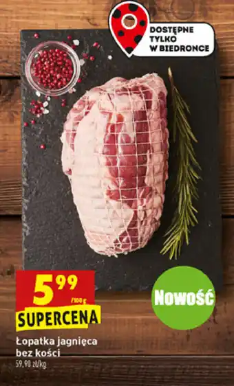 Biedronka Łopatka jagnięca bez kości 100 g oferta
