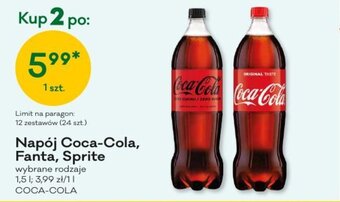 Groszek napój coca-cola, fanta, sprite 1,5l oferta